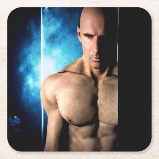 Step Out paper coaster Rechteckiger Pappuntersetzer (Vorderseite)