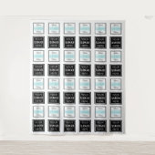 Step & Repeat Business Backdrop Two Logo Banner Wandteppich (Vorderseite)