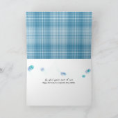 step sister birthday daisies on plaid karte (Innenseite)