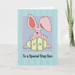 Step Son Oaster mit Ohr Resistible Bunny und Ei Karte