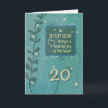 Step Son Religious 20. Geburtstag Grüne Hand gezei Karte<br><div class="desc">Du weißt,  dass du einen guten Mann aufgewachsen bist. Feiern Sie den Tag seiner Geburt,  wenn er bald zwanzig wird. Gib diese Karte deinem geliebten Step Sohn,  um ihn glücklichen 20. Geburtstag zu begrüßen. Die Botschaft auf dieser Karte wird ihm auf jeden Fall Touch geben.</div>