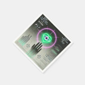 🖤 "Step Through the Glitch" Weirdcore Napkin 🖤 Serviette (Ecke)