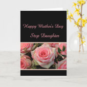 Step-Tochter Glückwunsch Muttertagskarte Karte (Gelbe Blume)