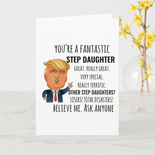 Step Tochtergeschenk Karte (Gelbe Blume)