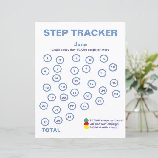 Step Tracker. (Stehend Vorderseite)