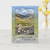 Step Vater am Vatertag, Berglandschaft Karte (Gelbe Blume)