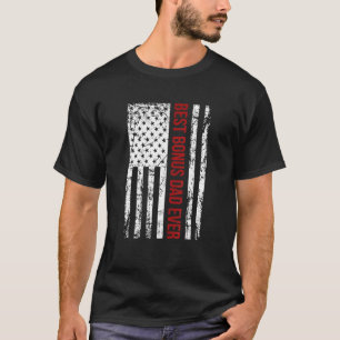 Step Vater Best Bonus Vater für Stepdad American T-Shirt