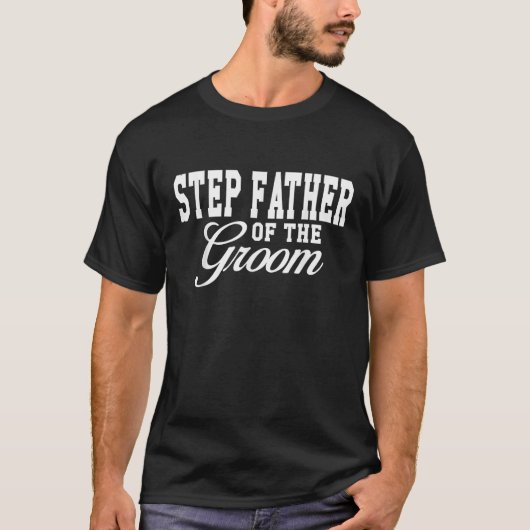 Step Vater der Groom Wedding Party im Shirt (Vorderseite)
