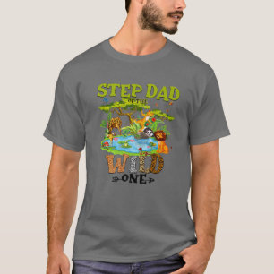 Step Vater des WildOne Zoo Birthday Woodland Ani T-Shirt