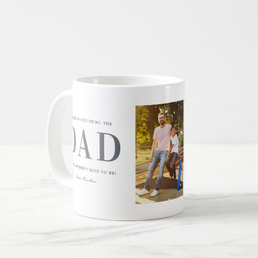 Step Vater | Drei Foto Collage Tasse (Vorderseite Links)