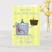 Step Vater Eat More Cake 40 th Birthday Card Karte (Gelbe Blume)