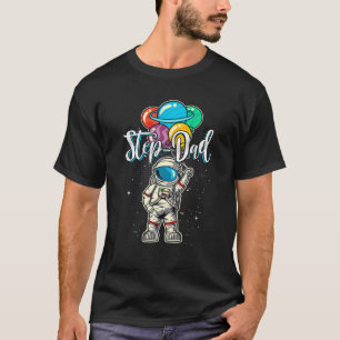 Step-Vater Geburtstag Funny Astronaut in Space Gif T-Shirt