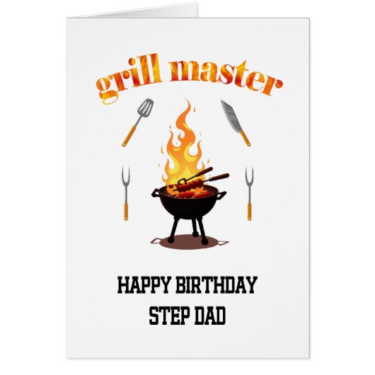 Step Vater Grill Master Geburtstag (Vorne)