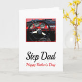 Step Vater Happy Vatertag Karte (Gelbe Blume)