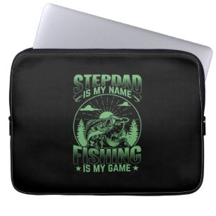 Step Vater ist mein Name, der mein Game Funny Fish Laptopschutzhülle