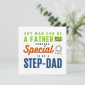 Step-Vater, lustig, Special Step-Vater Karte (Stehend Vorderseite)