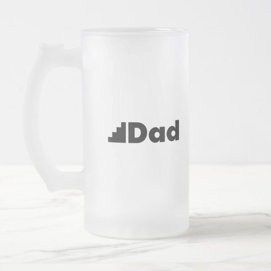 Step Vater Mattglas Bierglas (Links)