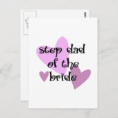 Step Vater of the Bride Postkarte (Vorne/Hinten)