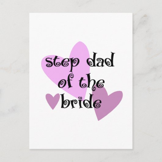 Step Vater of the Bride Postkarte (Vorderseite)