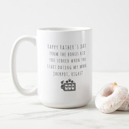 Step Vater Tasse von Bonus-Kind (Mit Donut)