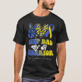 Step Vater Warrior Down Syndrome Awareness Family T-Shirt (Vorderseite)