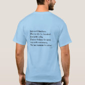 Step with Kindness T-Shirt (Rückseite)