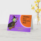Stepama Halloween Hexe mit Potionskarte Karte (Gelbe Blume)