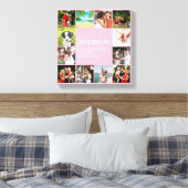 Stepama Stepmum Bonus Mama Foto Collage Pink Leinwanddruck (Insitu (Schlafzimmer))
