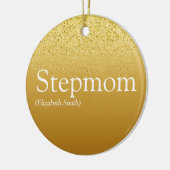 Stepama Stepmutter Elegant Gold Glitzer Glam Keramik Ornament (Links)