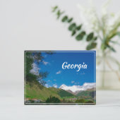 Stepantsminda Kazbegi Georgia Gergeti Caucuses Postkarte (Stehend Vorderseite)