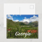 Stepantsminda Kazbegi Georgia Gergeti Caucuses Postkarte (Vorne/Hinten)