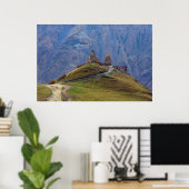 Stepantsminda Kazbegi Georgia Poster (Heimbüro)