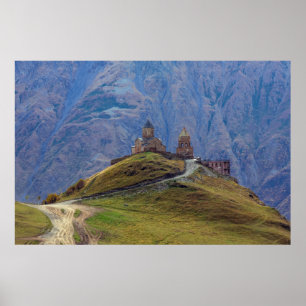 Stepantsminda Kazbegi Georgia Poster