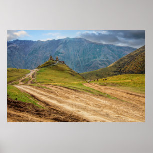 Stepantsminda Kazbegi Georgia Poster