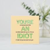 Stepbruder, du bist ein Phantastisches menschliche Karte (Stehend Vorderseite)