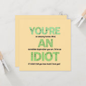 Stepbruder, du bist ein Phantastisches menschliche Karte (Vorderseite/Rückseite Beispiel)