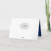 Stepbruder Geburtshaus blaues Leder Karte (Rückseite)