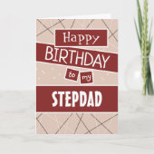 Stepdad Birthday Card Karte (Vorderseite)