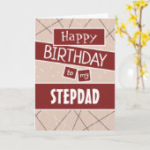 Stepdad Birthday Card Karte (Gelbe Blume)