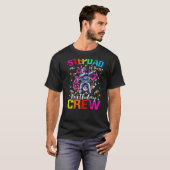 Stepdad Birthday Crew Astronaut Space Planets T-Shirt (Vorne ganz)