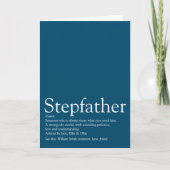 Stepdad definiert Blau als der beste Stepfather de Karte (Vorderseite)