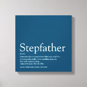 Stepdad definiert Blau als der beste Stepfather de Leinwanddruck (Vorderseite)
