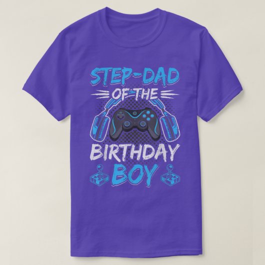 StepDad des Geburtstagsspielers T-Shirt (Design vorne)