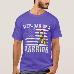 StepDad eines Krieger-Autismus-Bewusstsein für Mam T-Shirt