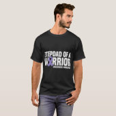 Stepdad eines Kriegers: Sarkoidose Bewusstsein T-Shirt (Vorne ganz)