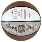Stepdad Father's Day Foto Basketball (Vorderseite)