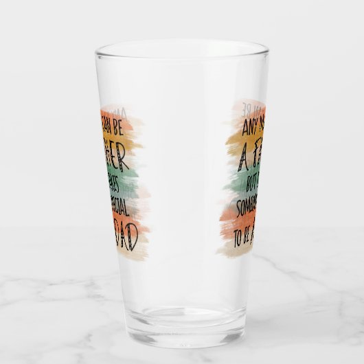 Stepdad Father's Day-Geschenk | Besondere Väter Glas (Rechts)