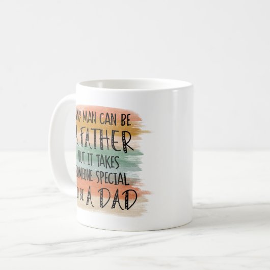 Stepdad Father's Day-Geschenk | Besondere Väter Kaffeetasse (Vorderseite Links)