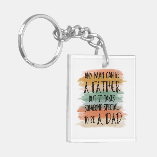 Stepdad Father's Day-Geschenk | Besondere Väter Schlüsselanhänger (Vorderseite links)