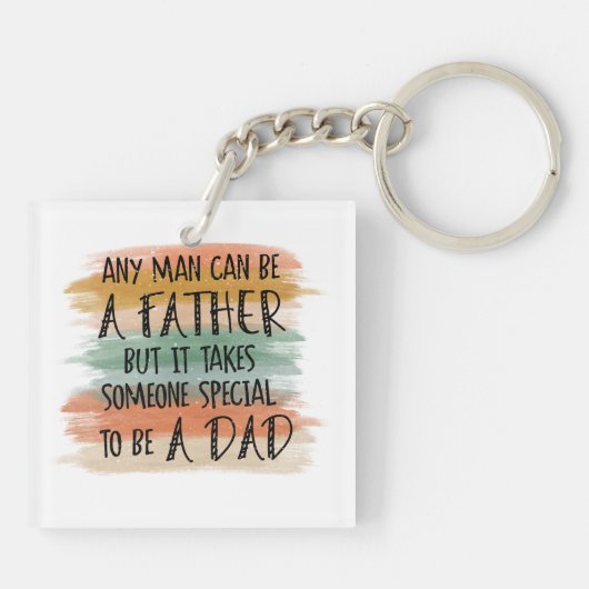 Stepdad Father's Day-Geschenk | Besondere Väter Schlüsselanhänger (Rückseite)